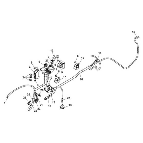 John Deere X300R - PC9608 - Wiring Harness ( - 150000) - ST559197