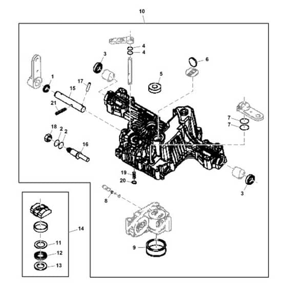 John Deere X300R - PC9608 - Seal Kit - ST559211