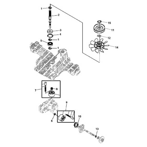 John Deere X300R - PC9608 - Motor - ST559217
