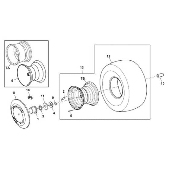 John Deere X300R - PC9608 - Wheels / - ST559224