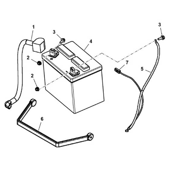 John Deere X300R - PC9608 - Battery (220001 - ) - ST650944