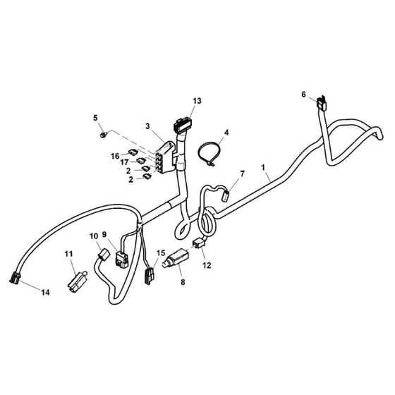 John Deere X304 - PC9520 - Chassis Wiring ( - 040000) - ST541165