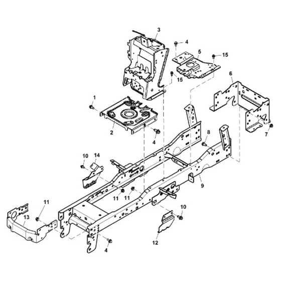 John Deere X304 - PC9520 - Frame - ST541476