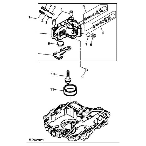 John Deere X305R - PC10882 - Transaxle Center - ST700247