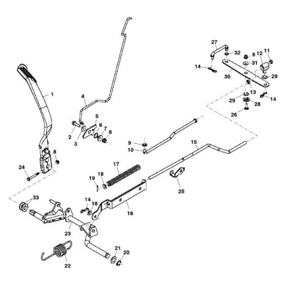 John Deere X305R - PC10882 - Brake Pedal - ST700254