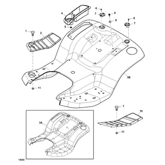 John Deere X310 - PC10883 - Fender Deck - ST643365