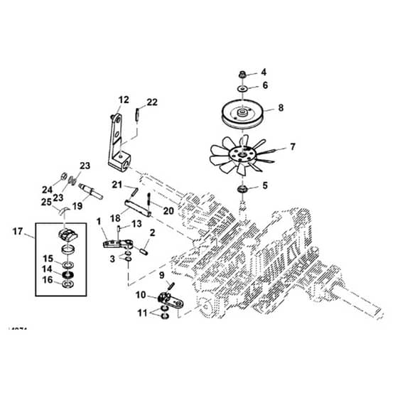 John Deere X310 - PC10883 - Control Arm - ST689852