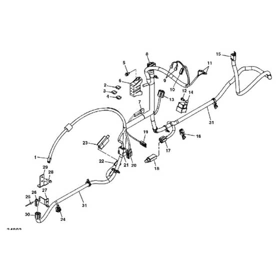 John Deere X320 - PC9521 - Wiring Harness (150001 - 220000) - ST541167