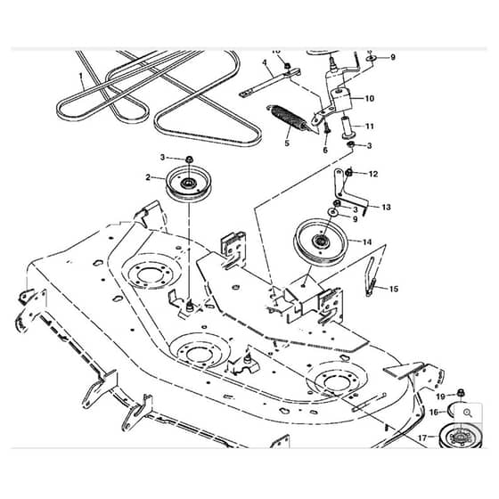 John Deere X320 - PC9521 - Belt Drive - ST541218
