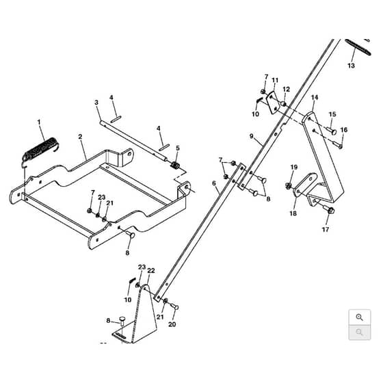 John Deere X320 - PC9521 - Frame Mount - ST541254