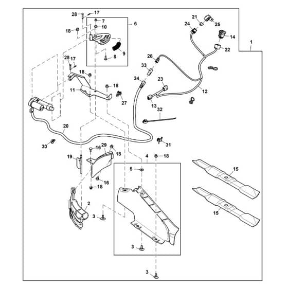 John Deere X330 - PC12876 - Electric One-Touch - ST1016385