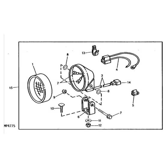 John Deere X350 - PC12707 - Work Light - ST555259