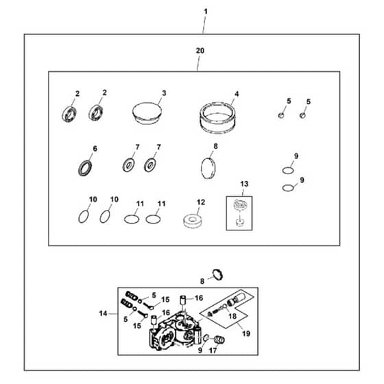 John Deere X350 - PC12707 - Repair Kit - ST861128