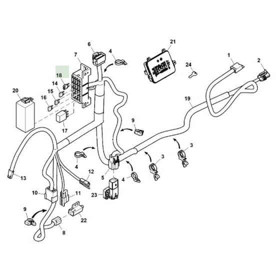 John Deere X350 - PC12707 - Chassis Wiring - ST867237