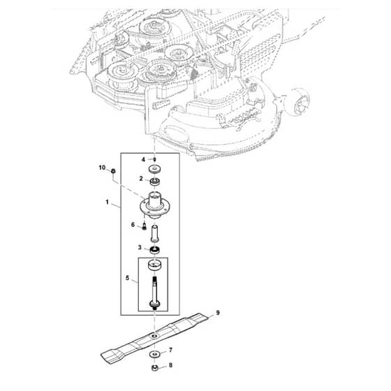 John Deere X350 - PC12707 - Spindle Housings - ST990733