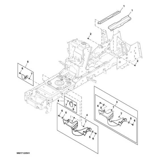 John Deere X350R - PC12708 - Shield - ST841118