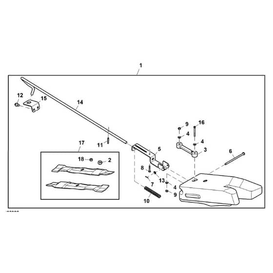 John Deere X350R - PC12708 - Mulch Kit - ST841767