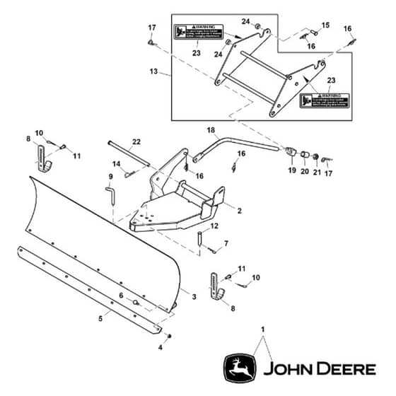 John Deere X350R - PC12708 - Front Blade - ST842646