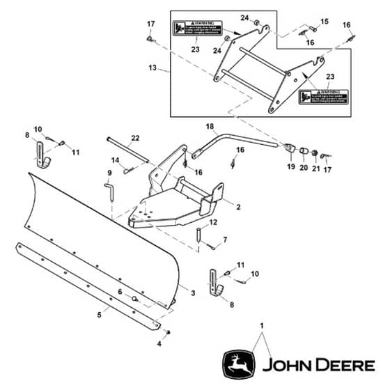 John Deere X354 - PC12709 - Front Blade - ST842646