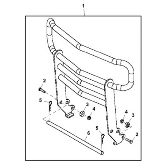 John Deere X354 - PC12709 - Brush Guard - ST900437
