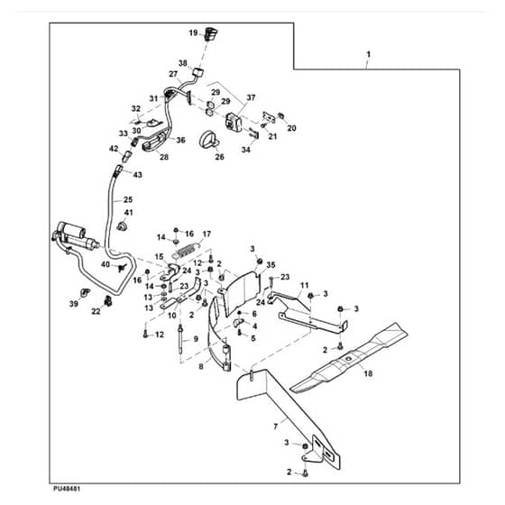 John Deere X354 - PC12709 - Electric One-Touch - ST916663