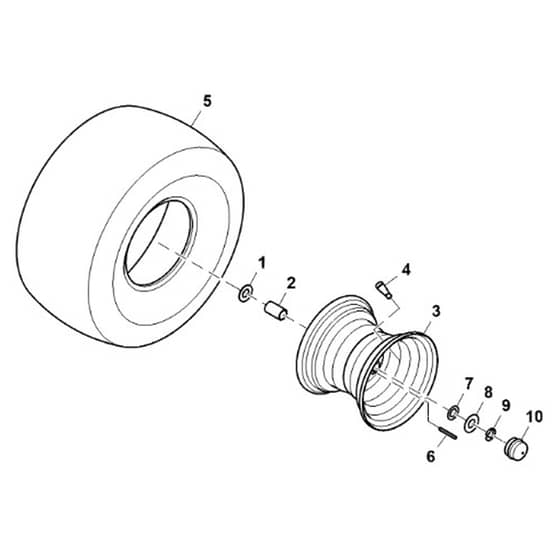 John Deere X370 - PC12710 - Wheels - ST840402