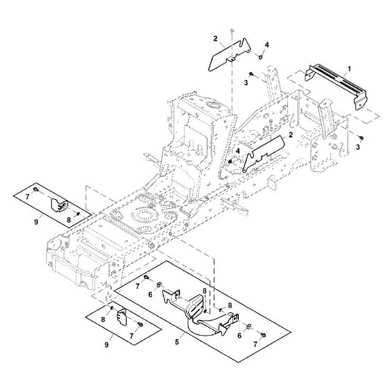 John Deere X370 - PC12710 - Shield - ST841152