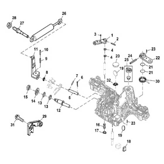 John Deere X370 - PC12710 - Transaxle Control - ST853787