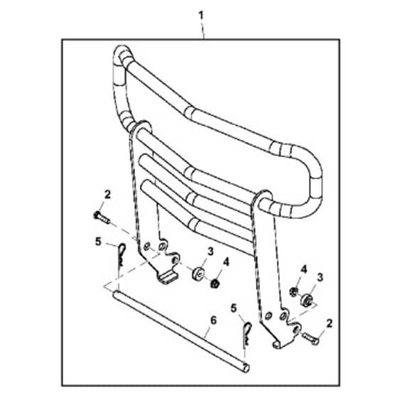 John Deere X370 - PC12710 - Brush Guard - ST900437