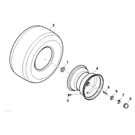 John Deere X380 - PC12711 - Wheels - ST840355