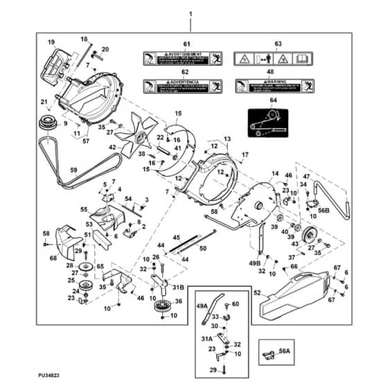 John Deere X380 - PC12711 - Power Flow - ST846517