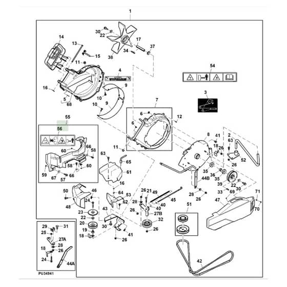 John Deere X380 - PC12711 - Powerflow - ST846552