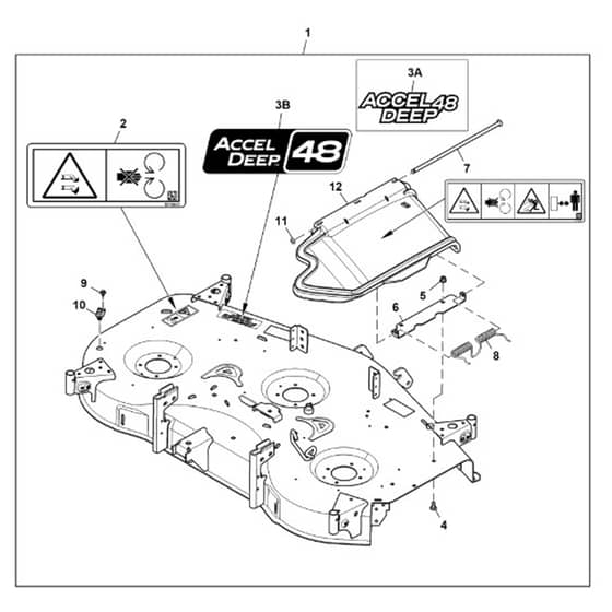 John Deere X380 - PC12711 - Mower Deck - ST846613