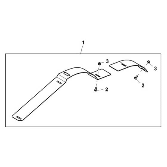 John Deere X380 - PC12711 - Deflector Kit - ST863703