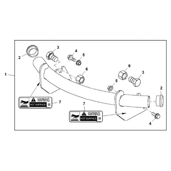 John Deere X380 - PC12711 - Front Bumper - ST900464