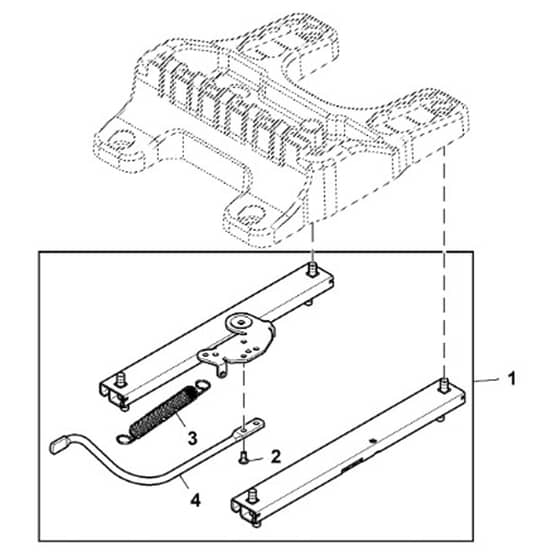 John Deere X380 - PC12711 - Seat Adjuster - ST955003