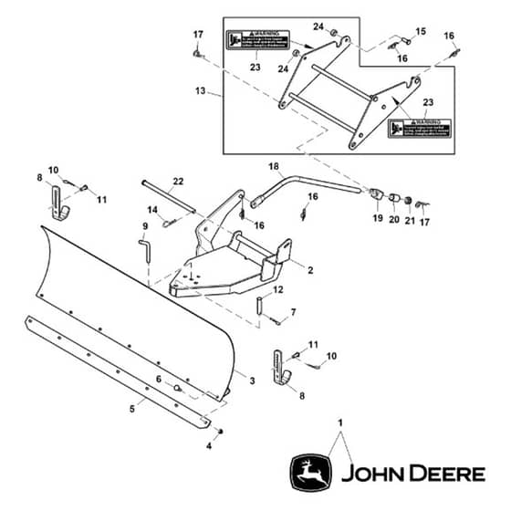 John Deere X384 - PC12712 - Front Blade - ST842646