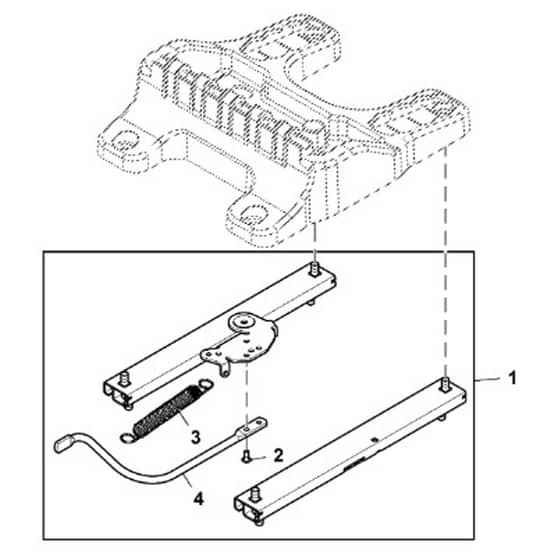 John Deere X390 - PC12713 - Seat Adjuster - ST955003