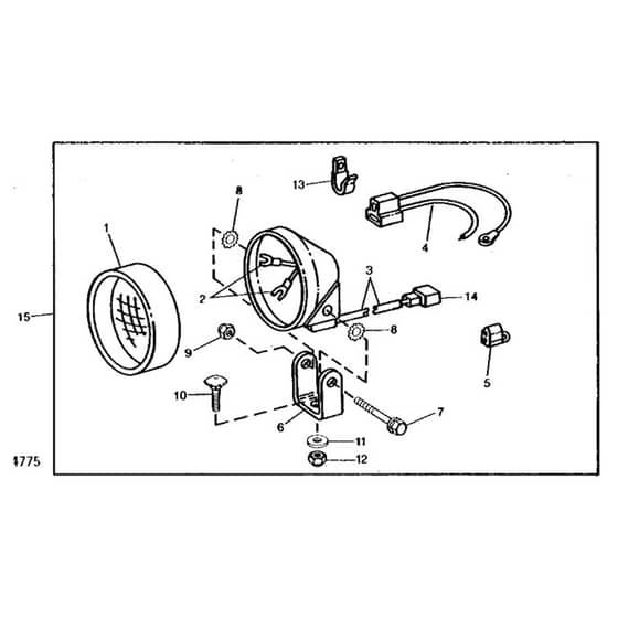 John Deere X394 - PC12714 - Work Light - ST555259