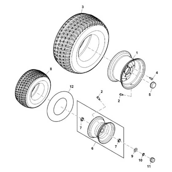 John Deere X394 - PC12714 - Wheels - ST840296