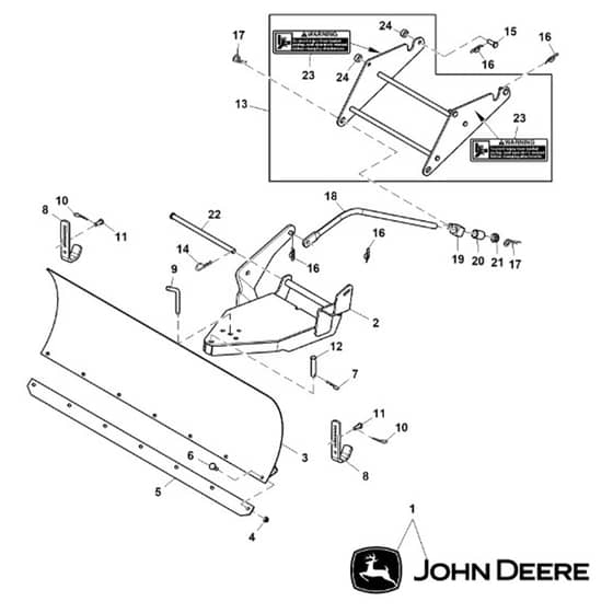 John Deere X394 - PC12714 - Front Blade - ST842646