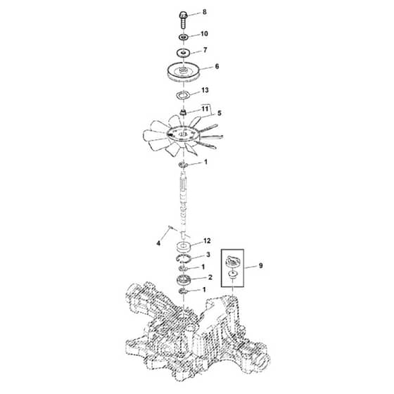 John Deere X394 - PC12714 - Transaxle Pump (050001 - ) - ST917221