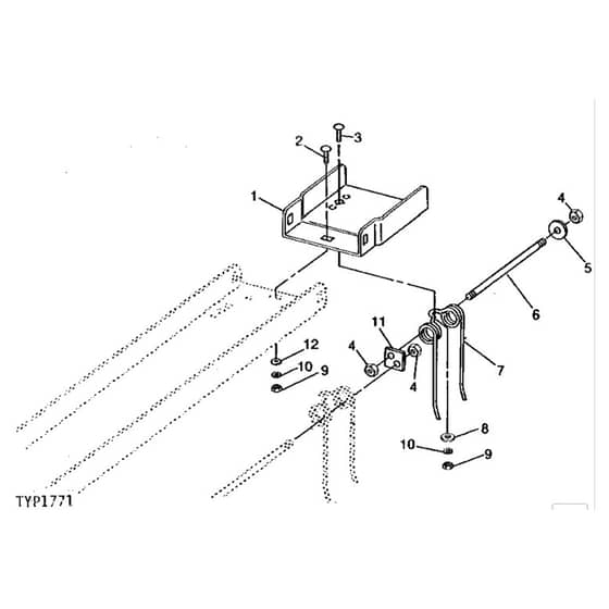 John Deere X500 - PC9524 - Extension - ST541015