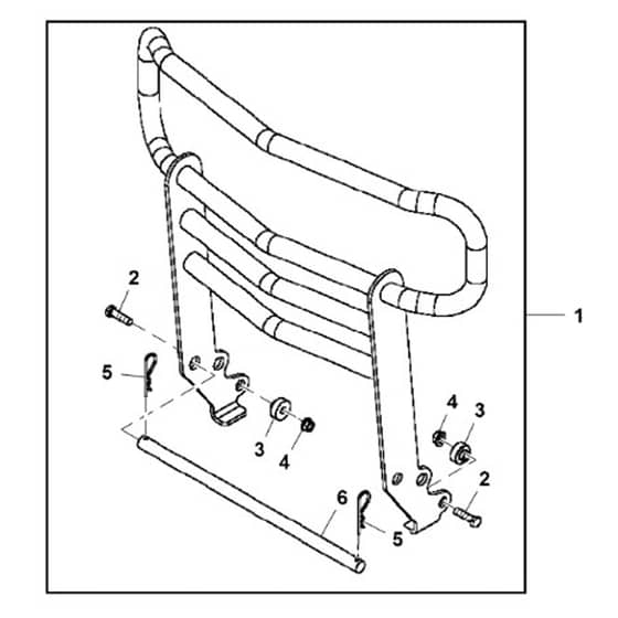 John Deere X500 - PC9524 - Brush Guard - ST541020