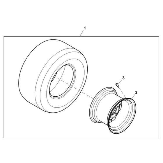 John Deere X500 - PC9524 - Wheels - ST858931
