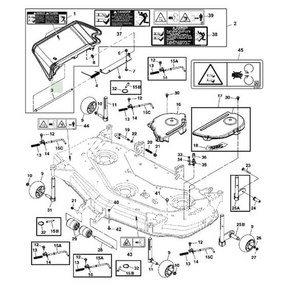 John Deere X534 - PC9526 - Mower Deck - ST542068
