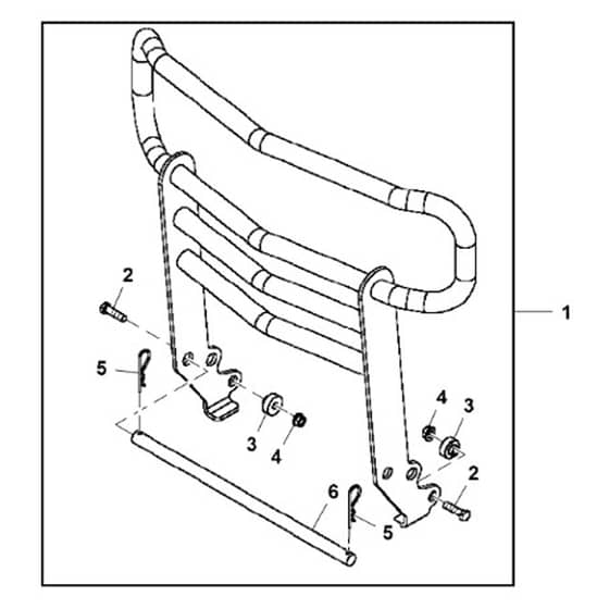 John Deere X540 - PC9527 - Brush Guard - ST541020
