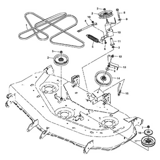 John Deere X540 - PC9527 - Belt Drive - ST541752
