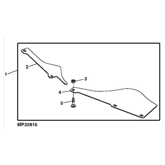 John Deere X540 - PC9527 - Anti-Blowout Kit - ST541763