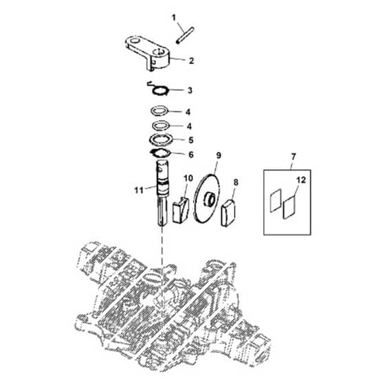 John Deere X540 - PC9527 - Brake - ST542030